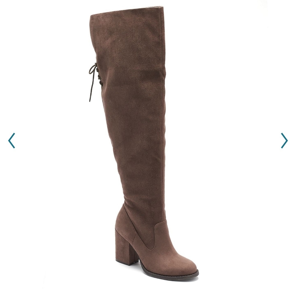 Over the knee boot - taupe color